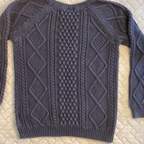 GAP Women's Purple Cable Knit Sweater - Picture 9 of 9